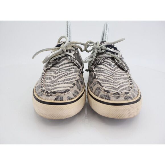 Sperry Top Sider Womens Size 7M Zebra Black & White Sequins Shoes Loafers - Picture 3 of 13